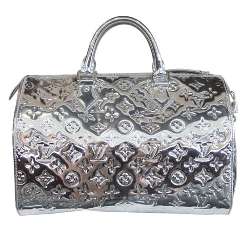 louis vuitton silver purse